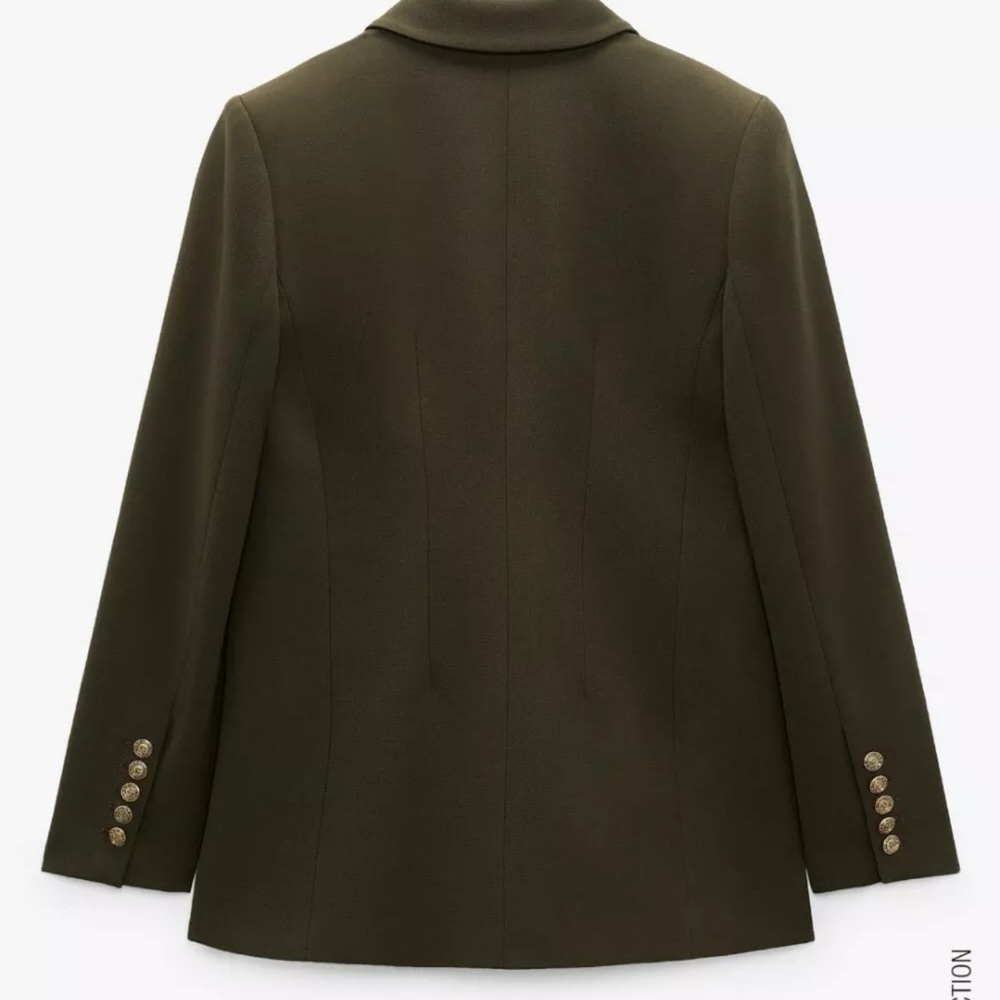 Zara Khaki Blazer Medium - Picture 3 of 8